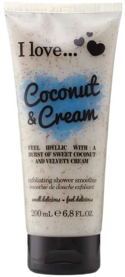 I Love Coconut & Kreminis Exfoliating Dušo želė, 200 ml