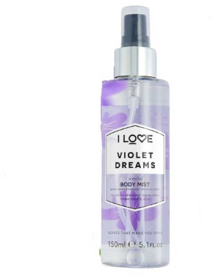 I Love Signature Collection veganiškas purškiklis „Violet Dreams“ visam kūnui, 165 ml