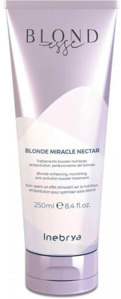 Inebrya Blondesse Skirtas šviesiems plaukams Miracle Nectar Treatment kaukė šviesiems plaukams, 250 ml
