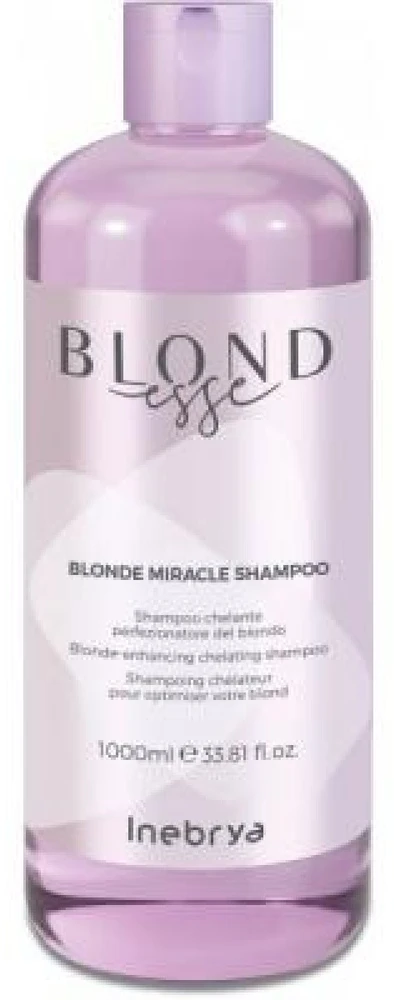 Inebrya Blondesse Skirtas šviesiems plaukams Miracle Šampūnas šampūnas šviesiems plaukams, 1000 ml