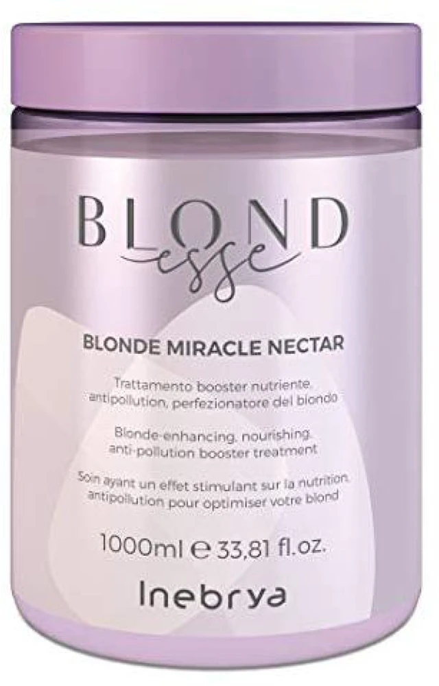 Inebrya Blondesse Skirtas šviesiems plaukams Miracle Nectar Treatment kaukė šviesiems plaukams, 1000 ml