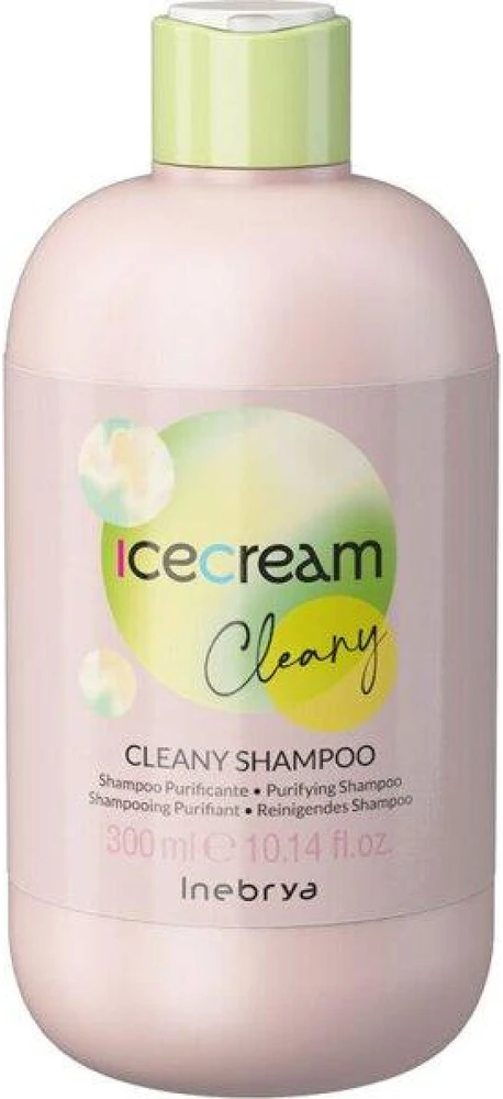 Inebrya Ice Kreminis Cleany Šampūnas plaukų šampūnas nuo pleiskanų, 300 ml