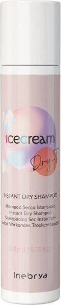 Inebrya Ice Kreminis Dry-T Instant Sausas šampūnas sausas šampūnas, 200 ml