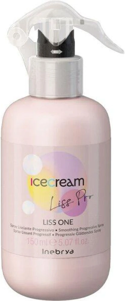 Inebrya Ice Kreminis Liss Pro Liss One tiesinamasis plaukų purškiklis, 150 ml
