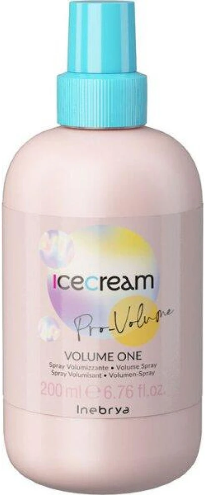Inebrya Ice Kreminis Pro-Volume One Volume Purškiklis apimties suteikiantis plaukų purškiklis, 200 ml