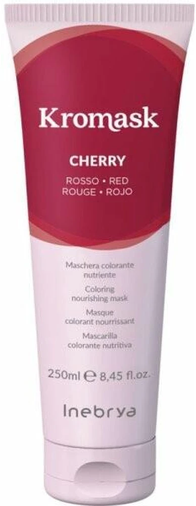 Inebrya KroMask maitininantis Colour Mask Cherry dažanti maitinamoji kaukė šviesiems plaukams, 250 ml
