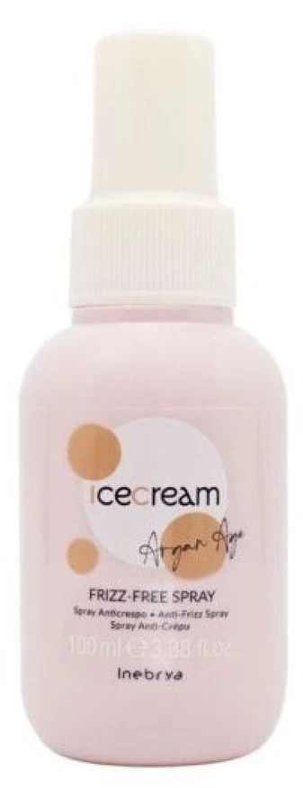 Inebrya Ice Kreminis Argan-Age Frizz-Free Purškiklis glotninamasis plaukų purškiklis, 100 ml