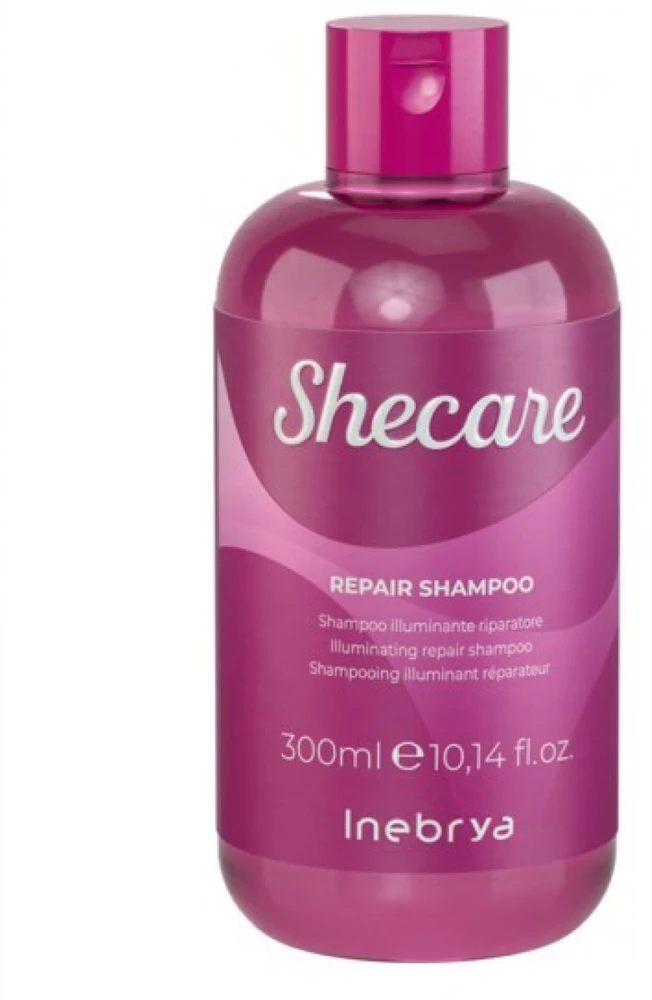 Inebrya Shecare Repair Šampūnas atkuriamasis plaukų šampūnas, 300 ml