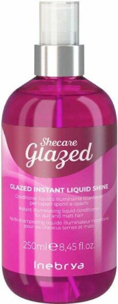 Inebrya SheCare Glazed Instant Iluminating Liquid Conditioner purškiamas kondicionierius blankiems plaukams, 250 ml