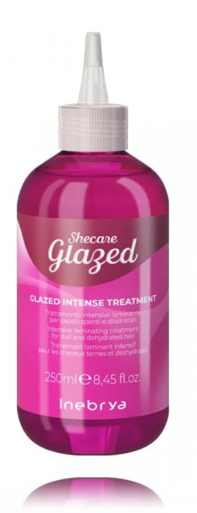 Inebrya SheCare Glazed Intensive Laminating Treatment intensyvi priemonė blankiems ir sausiems plaukams, 250 ml