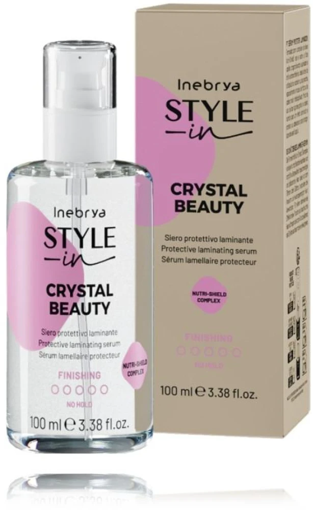 Inebrya Style-In Crystal Beauty Protective Laminating Serum serumas plaukams, 100 ml
