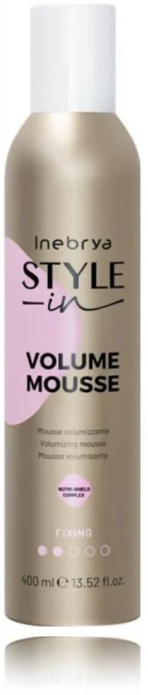 Inebrya Style-In Volume Mousse apimties suteikiančios plaukų putos, 400 ml