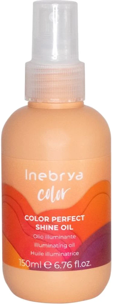 Inebrya Color Perfect Shine Oil žvilgesio suteikiantis aliejus dažytiems plaukams, 150 ml