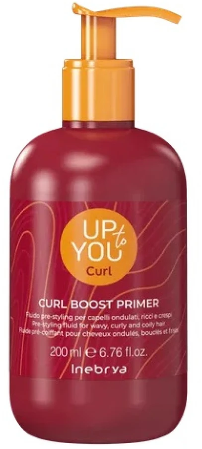 Inebrya Up To You Curl Boost Primer priemonė garbanotiems / banguotiems plaukams, 200 ml