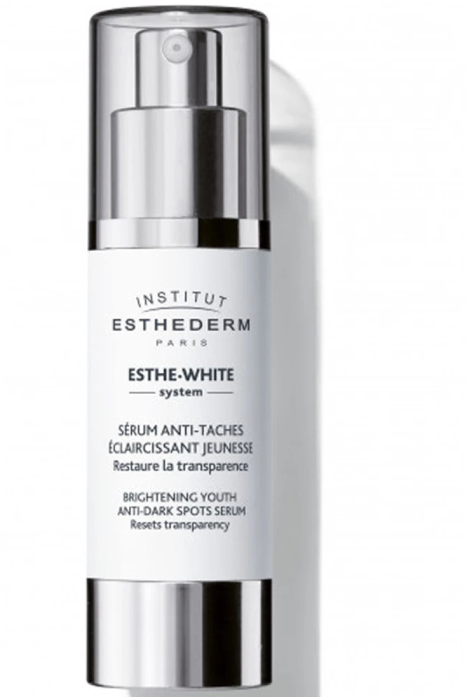Institut Esthederm Esthe Baltas šviesinantis jaunystės serumas nuo tamsių dėmių 30ml