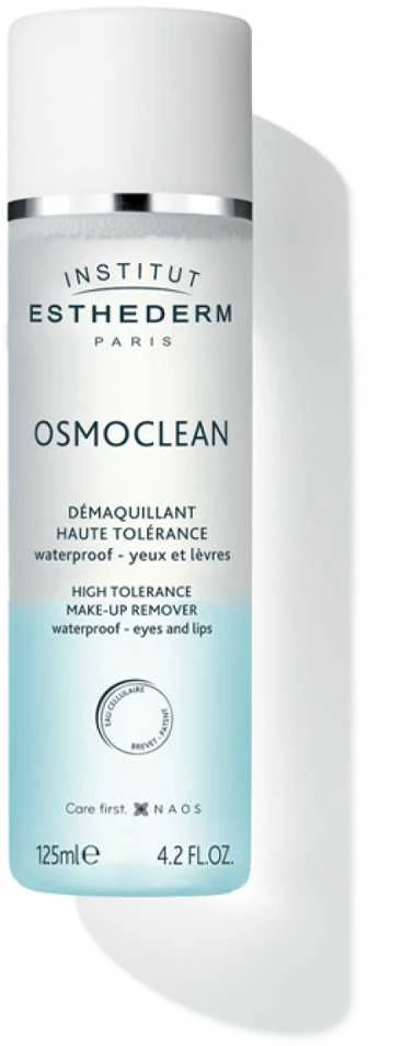 Akių ir lūpų makiažo valiklis Institut Esthederm Osmoclean High Tolerance Make Up Remover Atsparus vandeniui Eyes An Lips" 125ml