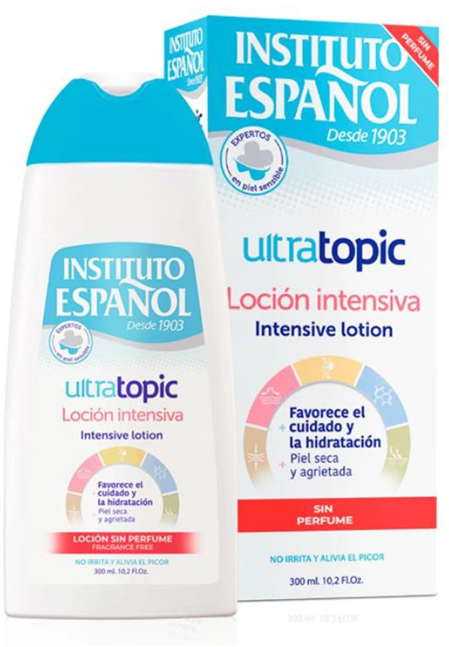 Instituto Español Ultratopic Locion Intensiva Sin Perfume, 300 ml