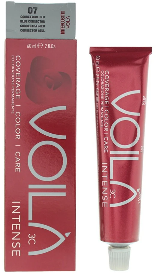 Intercosmo Voila 3C Intense Permanent Hair Dye 07N Mėlyna Corrector, 60 ml