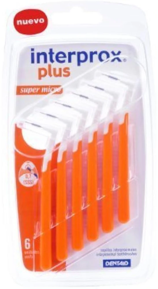 Interprox Plus Super Micro Toothbrush tarpdančių šepetėliai, 6 vnt.