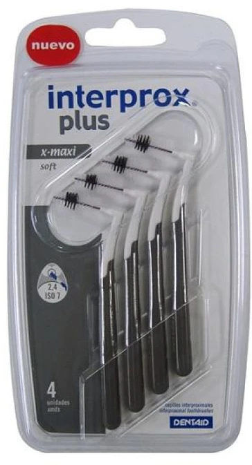 Dentaid Interprox Plus dantų šepetėlis Interproksimalinis 2g Super Micro 4 vnt