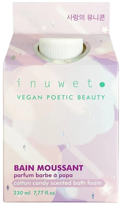 Inuwet Cotton Candy Cleansing Shower Mousse, 230 ml