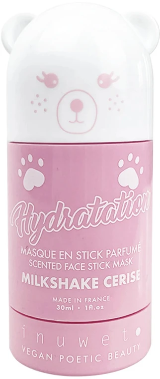 Inuwet Milkshake Cerise Hydrating & Soothing Vegan Stick Mask For Face, 30 ml