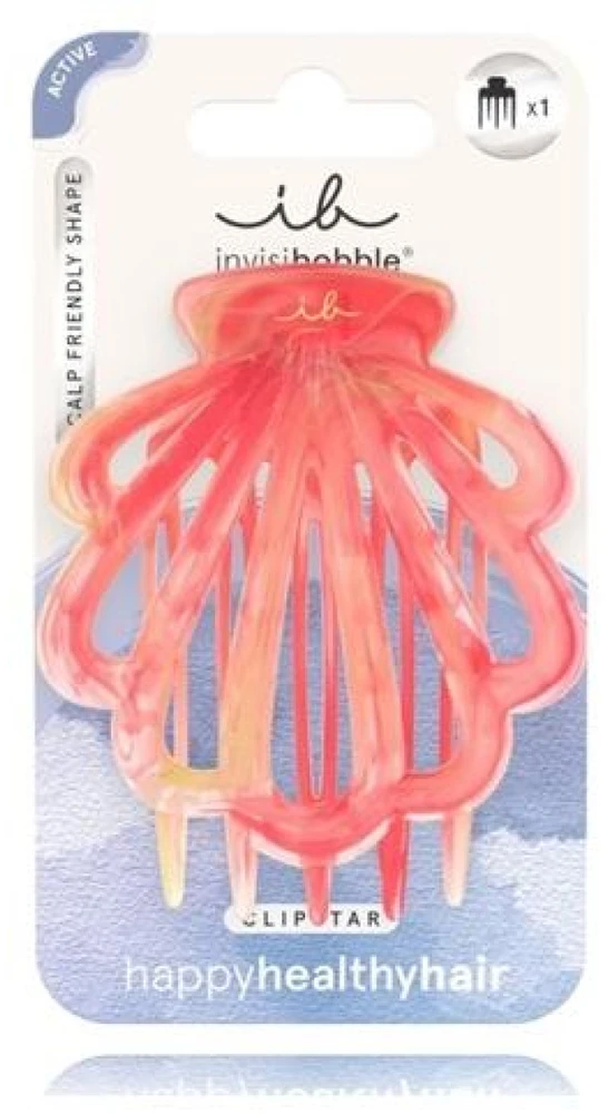 Invisibobble Clipstar L Coral Hug plaukų segtukas