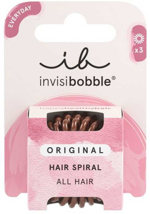 Invisibobble plaukų gumytės Original Pretzel Brown 3 vnt.