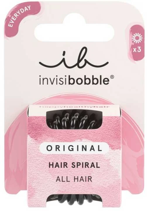 Invisibobble plaukų gumytės Original True Juodas 3 vnt.