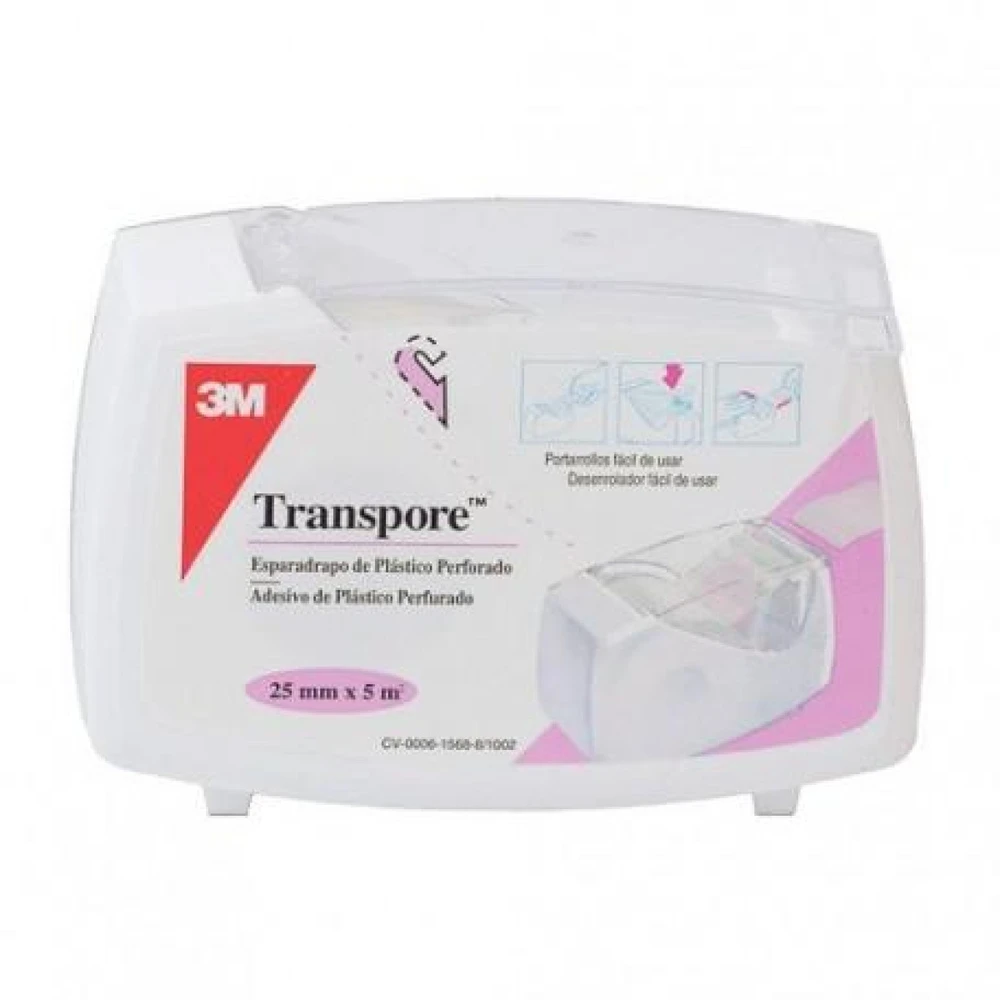 medicininė juosta "Ioox Transpore Tape Baltas" 5 M X 2,5 cm 3 m
