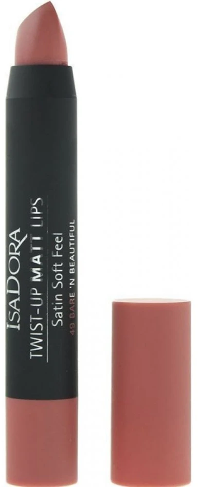 IsaDora Twist-Up Matte Kreminis lūpų dažai 49 Bare 'N Beautiful 3.3 g