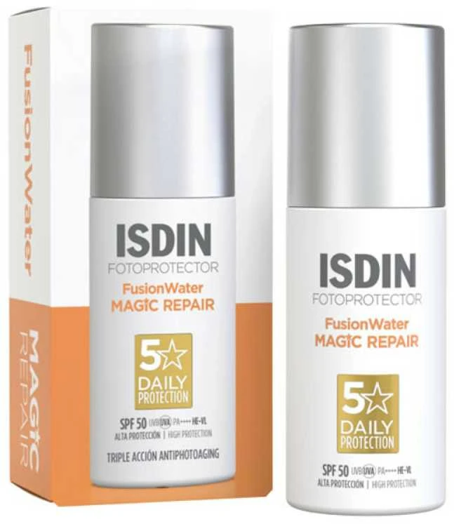 Isdin Fotoprotector Fusion Vanduo Magic Repair Spf50+, 50 ml