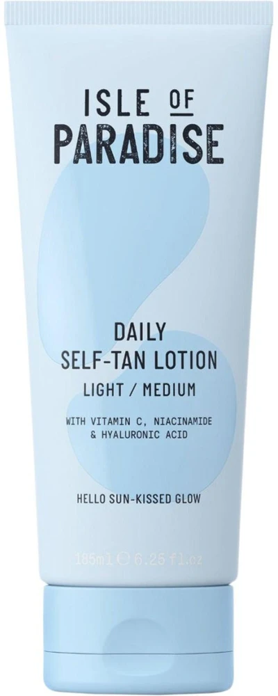 Isle of Paradise Daily Seft-Tan Lotion Light/Medium savaiminio įdegio losjonas, 185 ml