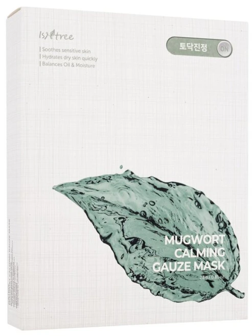 Isntree Mugwort Calm Gauze raminanti kaukė (kaukė) 10 vnt.
