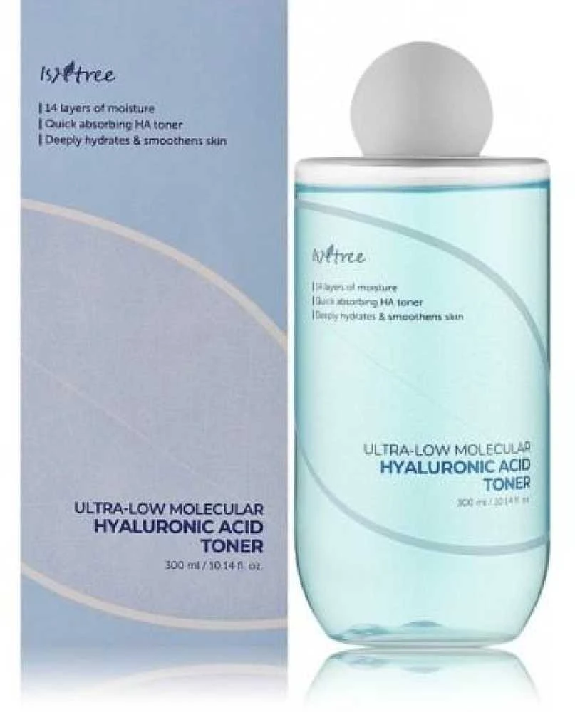 Isntree Ultra-Low Molecular Hyaluronic Acid Toneris drėkinantis veido tonikas, 300 ml