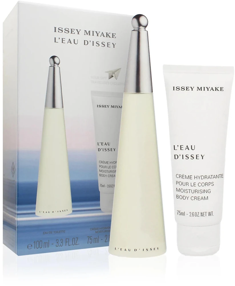 Issey Miyake L'Eau D'Issey rinkinys moterims (EDT, 100 ml + kūno kremas, 75 ml)
