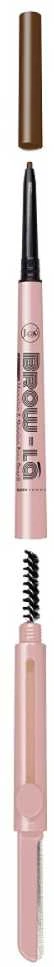 J.Cat Beauty Brow-La 3in1 Mapping & Shaping Brow Pieštukas 103 Medium Cool Brown, 0.08 g