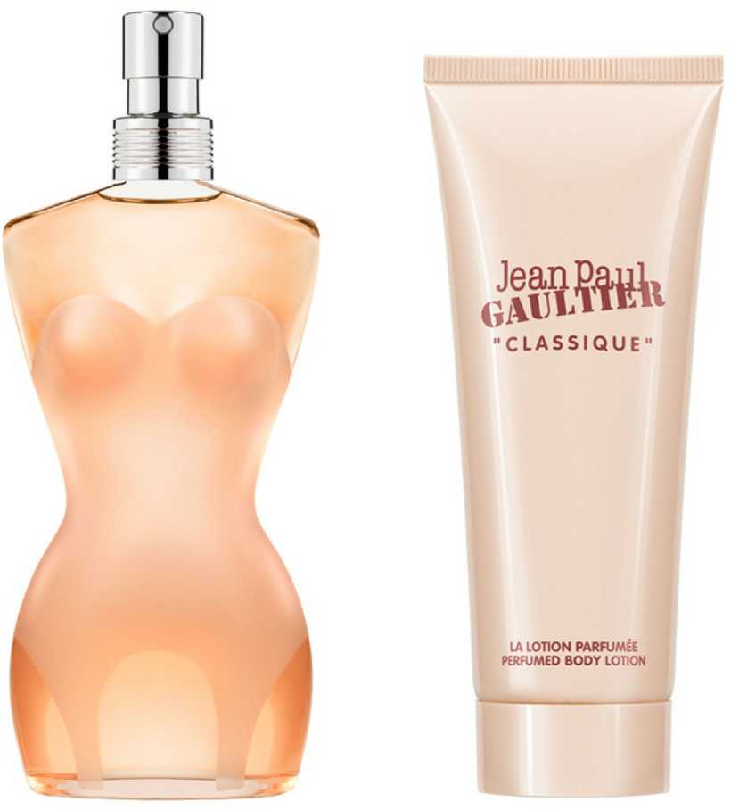 Jean Paul Gaultier Classique EDT rinkinys moterims (EDT, 100 ml + kūno losjonas, 75 ml)