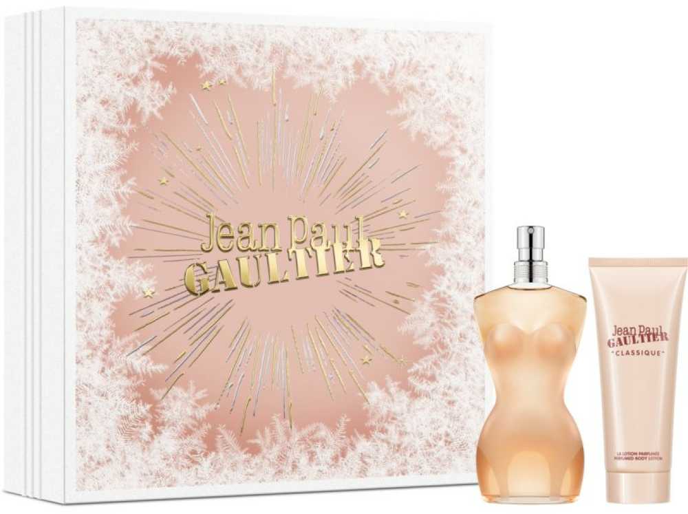 Jean Paul Gaultier Classique EDT rinkinys moterims (EDT, 100 ml + kūno losjonas, 75 ml)