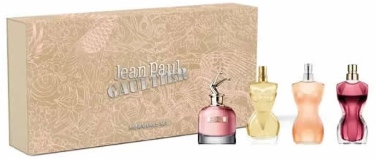 Kvepalų rinkinys moterims Jean Paul Gaultier Feminine Miniatures Set (La Belle EDP, 6 ml + Scandal EDP, 6 ml + Divine EDP, 6 ml + Classique EDP, 6 ml)