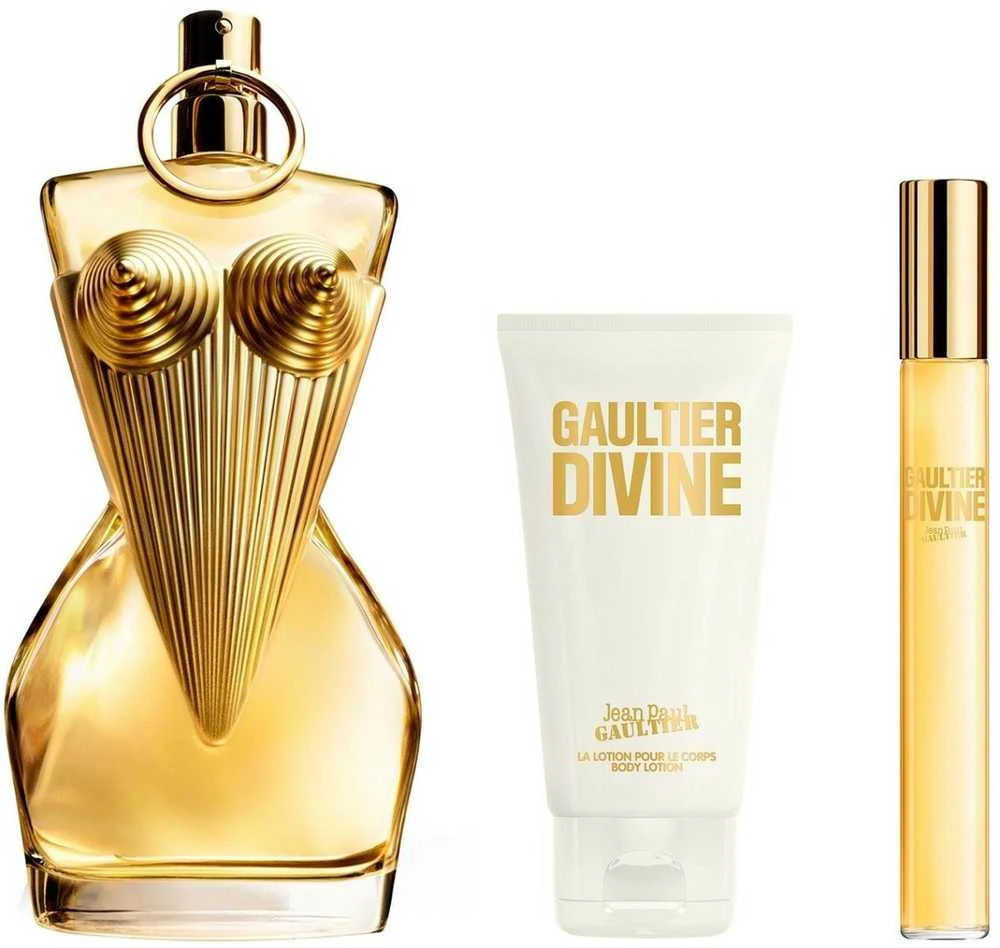 Kvepalų rinkinys moterims Jean Paul Gaultier Divine (EDP, 100 ml + kūno losjonas, 75 ml + EDP, 10 ml)