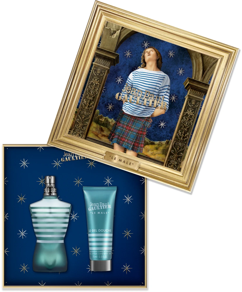 Jean Paul Gaultier Le Male rinkinys vyrams (EDT, 75 ml + dušo želė, 75 ml)