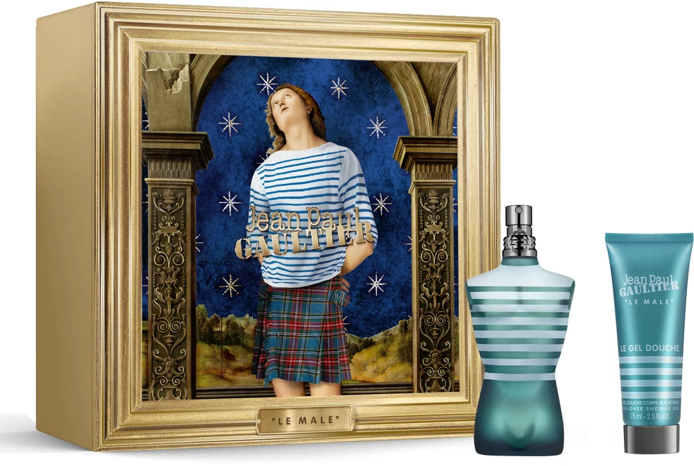 Jean Paul Gaultier Le Male rinkinys vyrams (EDT, 75 ml + dušo želė, 75 ml)