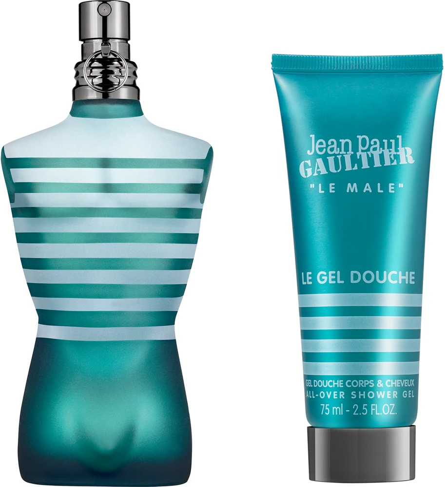 Jean Paul Gaultier Le Male rinkinys vyrams (EDT, 75 ml + dušo želė, 75 ml)