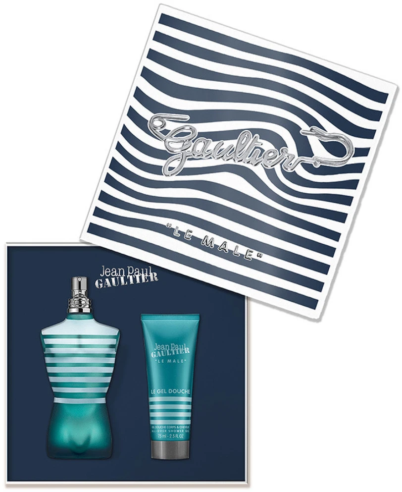 Jean Paul Gaultier Le Male rinkinys vyrams (EDT, 125 ml + dušo želė, 75 ml)