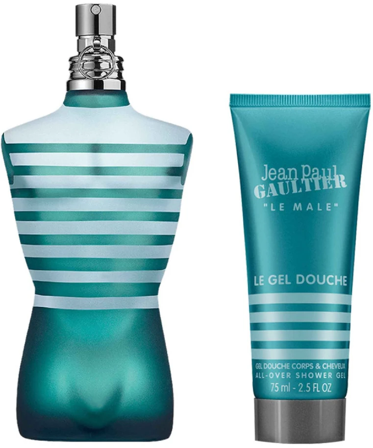 Jean Paul Gaultier Le Male rinkinys vyrams (EDT, 125 ml + dušo želė, 75 ml)