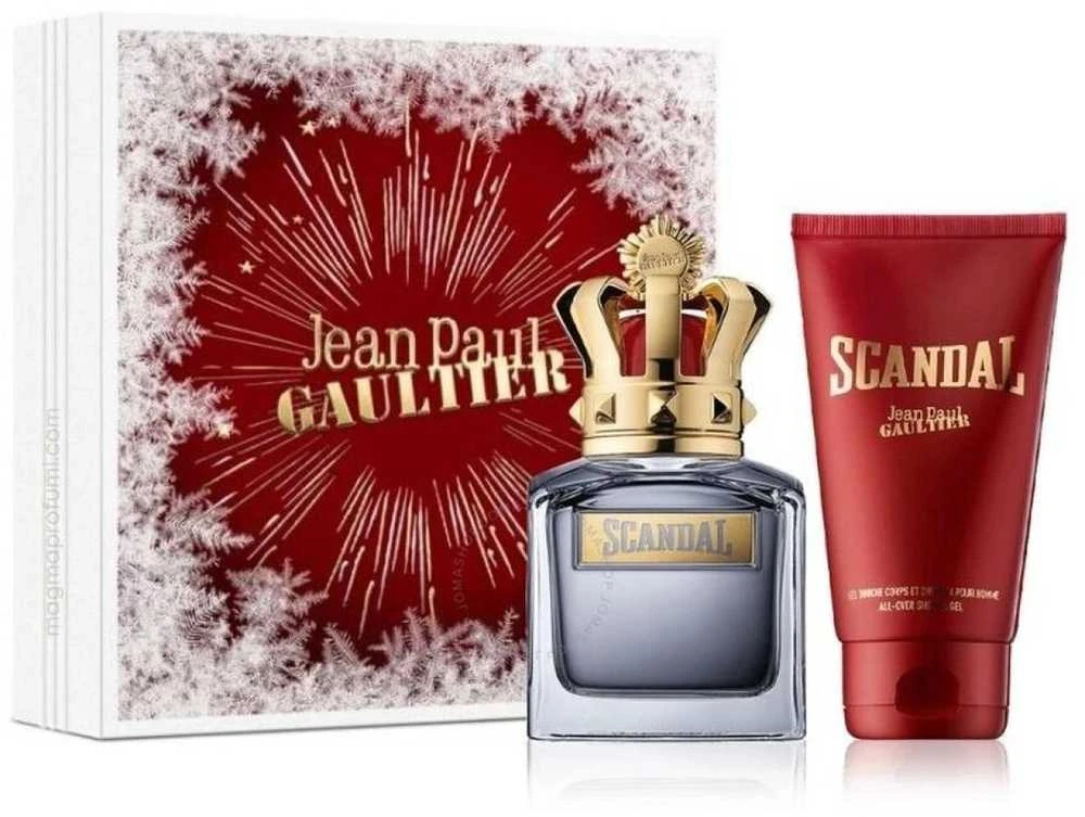 Jean Paul Gaultier Scandal Pour Homme GiftSet rinkinys vyrams (EDT, 100 ml + dušo želė, 75 ml)