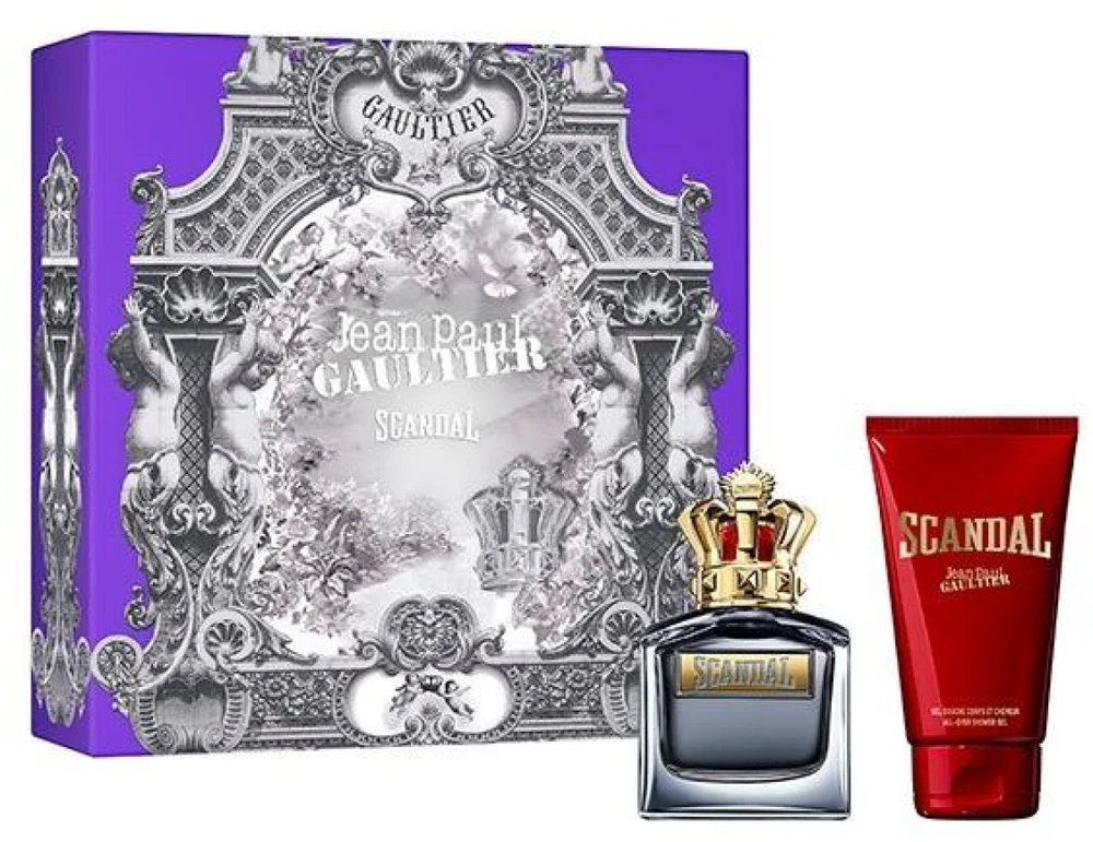 Jean Paul Gaultier Scandal Pour Homme GiftSet rinkinys vyrams (EDT, 50 ml + dušo želė, 75 ml)