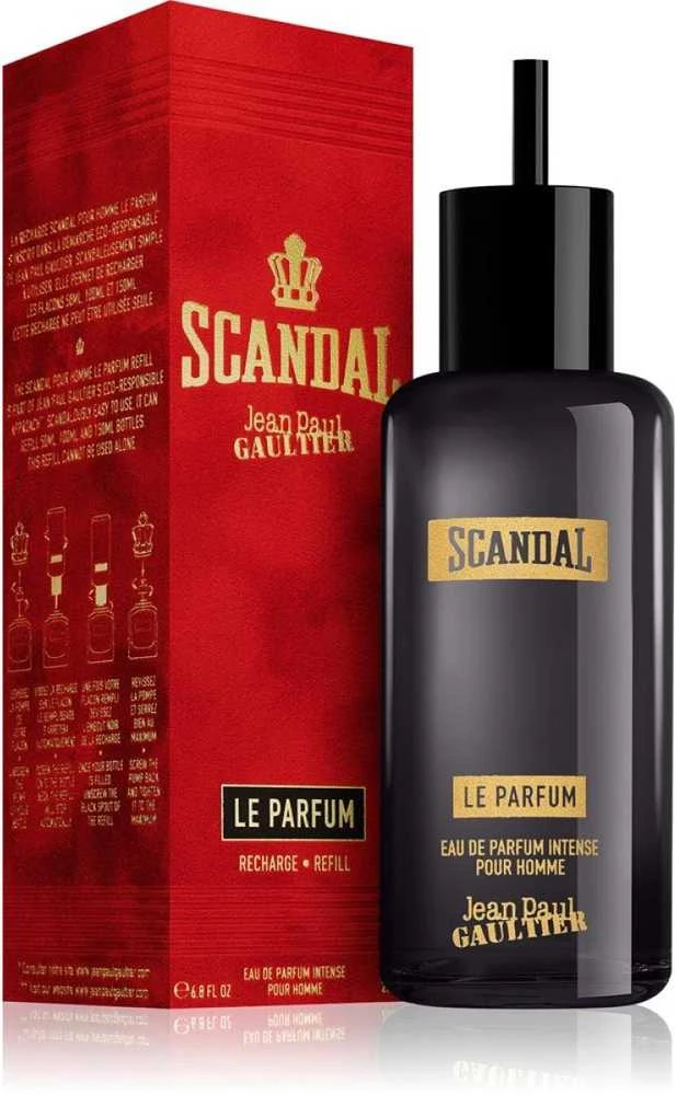 Jean Paul Gaultier Scandal Pour Homme Le Parfum EDP Intense Refill intensyvaus parfumuoto vandens vyrams papildymas, 200 ml