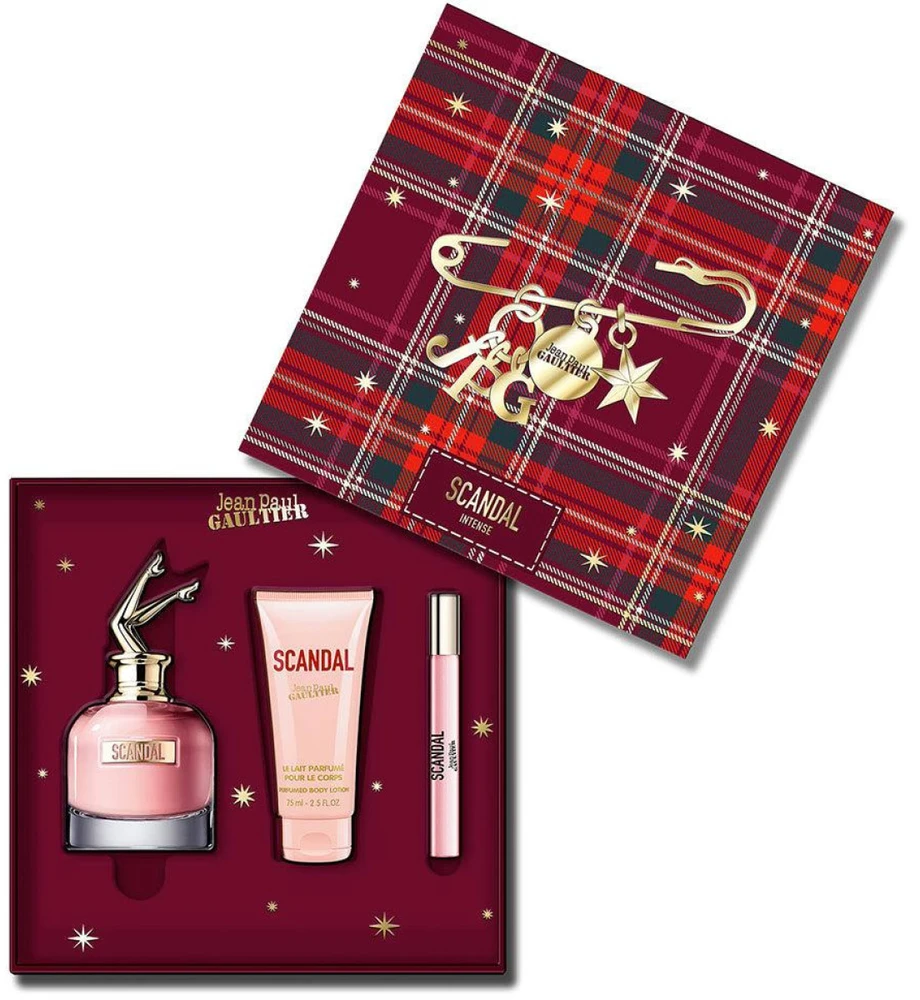Jean Paul Gaultier Scandal rinkinys moterims (EDP, 80 ml + kūno losjonas, 75 ml + EDP, 10 ml)